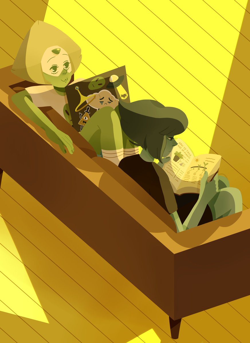 anushnush's tweet photo. Golden Hour #StevenUniverse #Lapidot https://t.co/73QLAJplO0