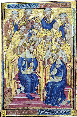 #OTD (20th January) 1382 Richard II of England married Anne of Bohemia, a daughter of the now dead Holy Roman Emperor Charles IV. Although the marriage was ultimately childless, Richard was extremely fond of his wife and did not handle her death in 1394 at all well, tearing down