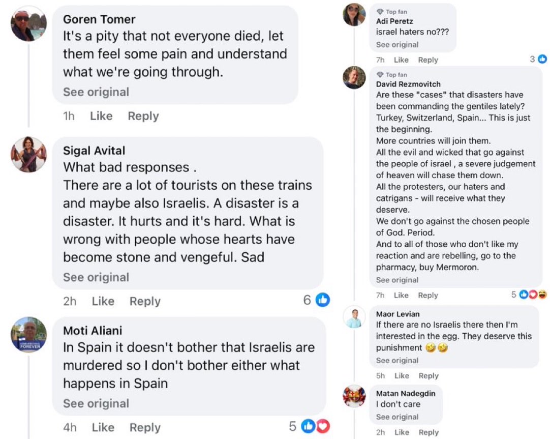 gisbert_ruben's tweet image. En Israel llevan 24 horals CELEBRANDO el ACCIDENTE de ADAMUZ… 
Leer los miles de comentarios en la prensa israelí sobre dicho suceso es espeluznante e iracundo: