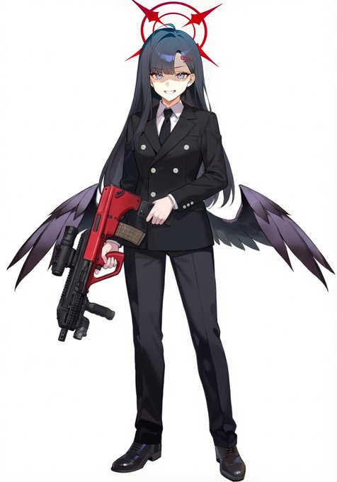 ブルーアーカイブ/blue archive 臨戦イチカ AUG A3-CQC/YE NOT GUILTY(汝に罪は無し) 本気で仲介、あるいは交渉に赴く時の、あるいは正面から戦うことを決心した時の服。いつも仲裁がうまくいくとは限らない。 「"仲裁"は終わりっすね、ショータイムっす」 あるいは、正義実現の為の装束である。