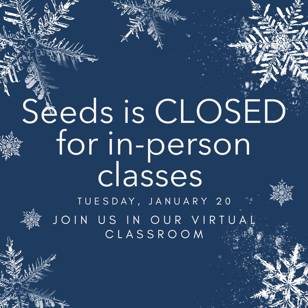 seedsofliteracy's tweet photo. We will be closing the in-person classroom tomorrow, Tuesday January 20th, to keep our students, tutors, and staff safe.
Our virtual classroom will remain open. You can access the virtual classroom right from your phone by clicking this link: https://t.co/Z3u9d9TSxT https://t.co/zvJ6ztjSO5