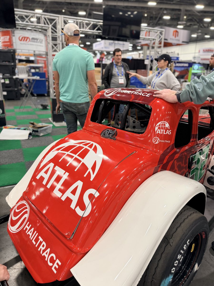 HailTrace's tweet image. All set up! The HailTrace team spent the day setting up the booth for IRE this week! We excited to see everyone tomorrow!

Come see us at booth #1934 - look for the 1900 sign! See you there!

#IRE2026 #hailtrace #roofingcontractor #conference 

@AtlasRoofing