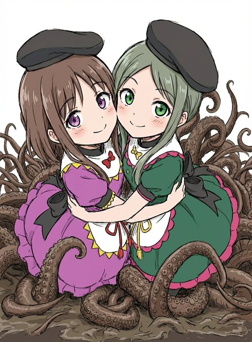 里舞触手。
AI生成。たしか先月くらいにマンガ作ろうとして投げ出してたやつ。 