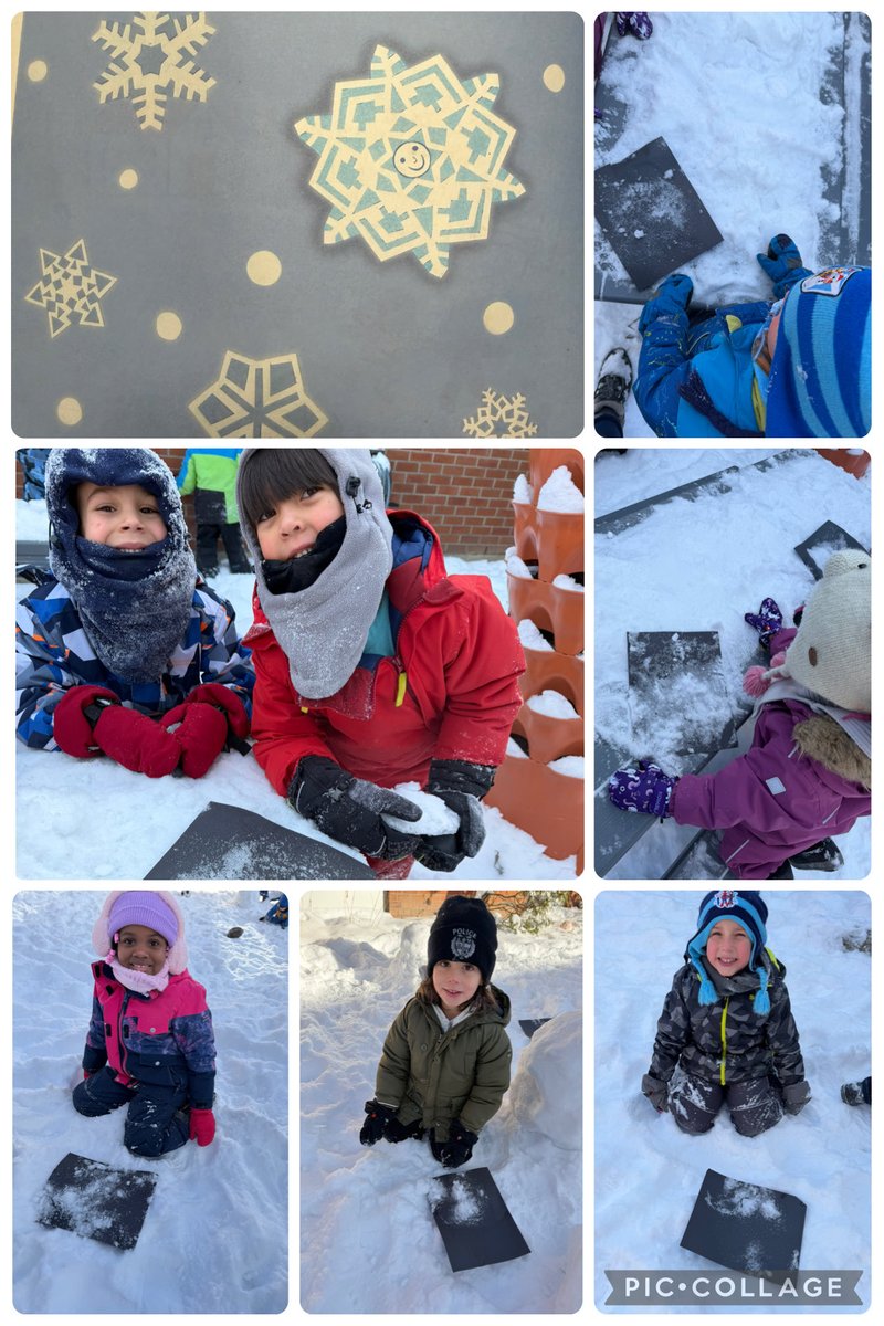 grefrench's tweet photo. What do you see? π What do you notice? π What do you wonder? π€ Last week, we explored βles flocons de neigeβ βοΈβοΈ in our outdoor classroom!We shared our many wonderings and observations! Ask your child at home what they know about snowflakes! π¨οΈ#ocsbKindergarten #ocsbScience https://t.co/XfvPVcYmhd