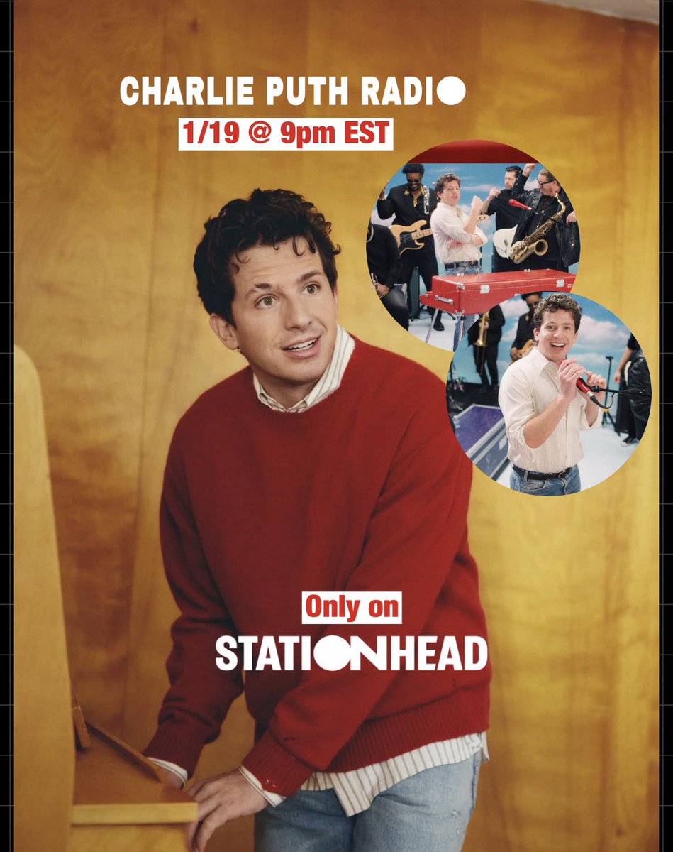 It’s Monday night so you know what time it is! The CharliePuthRadio @stationhead channel will be live tonight at 9pm EST discussing the #whateversclever tour and new single from <a href="/charlieputh/">Charlie Puth</a> !! Make sure to stop by and stream the new single tonight!! Stationhead.com/CharliePuthRad…