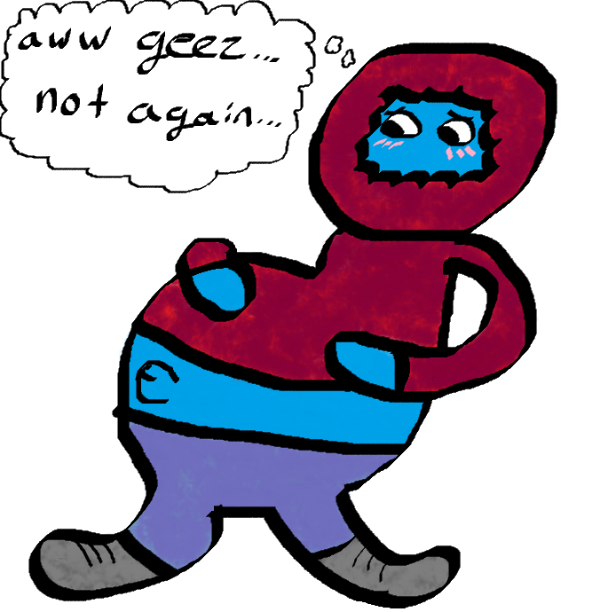 MikeyOPuppet's tweet photo. I'm not much of an artist, but after he pointed out the trend, I couldn't NOT draw @Bluto2U2 pregnant https://t.co/kTxpWcZuX9