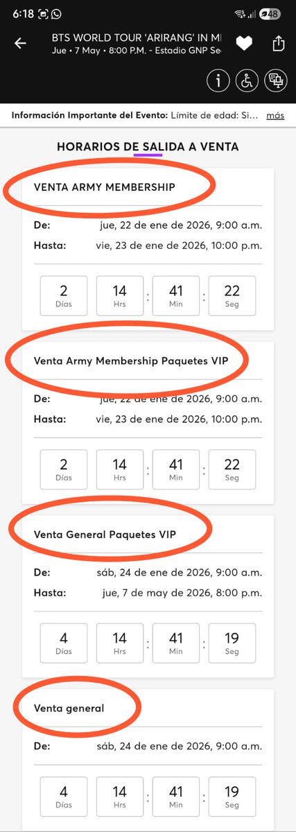 aggiyang08's tweet photo. Que significa esto #InfoAntesDeLaVenta
#ARMYQuiereClaridad #OcesaArmyQuierePreciosyMapa https://t.co/hSUN2LSDdZ