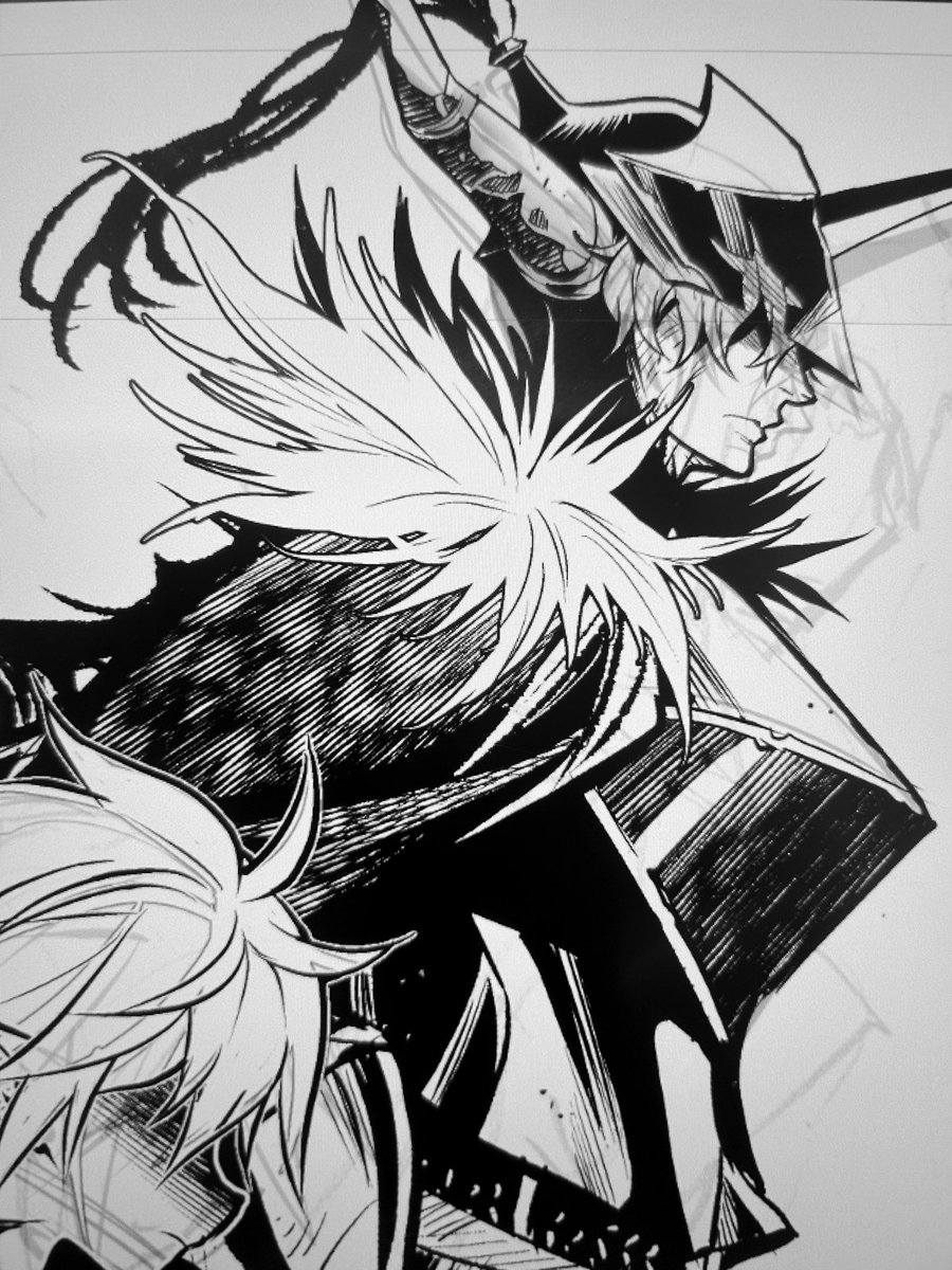 魔物や敵側のキャラが出て来ると、ペン入れが終わらなくなるでござる