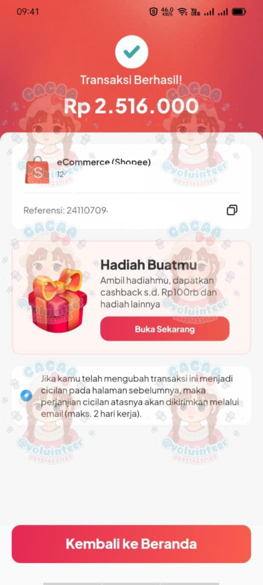 kedaicacaa's tweet image. ꒰  ₊  👒  ᮫ 𓏳݂ ݊  testimoni gestun 💰✅

╭── ⊹ ꒰ traveloka — 2.5 JUTA
╭── ⊹ ꒰ traveloka — 1.3 JUTA
╭── ⊹ ꒰ yup paylater — 2.5 JUTA
╭── ⊹ ꒰ yup paylater — 2 JUTA

𓏲 ࣪˖ 💌 ˖ WA : bit.ly/chatpwtty
𓏲 ࣪˖ 💌 ˖ TESTI : bit.ly/testibycaa