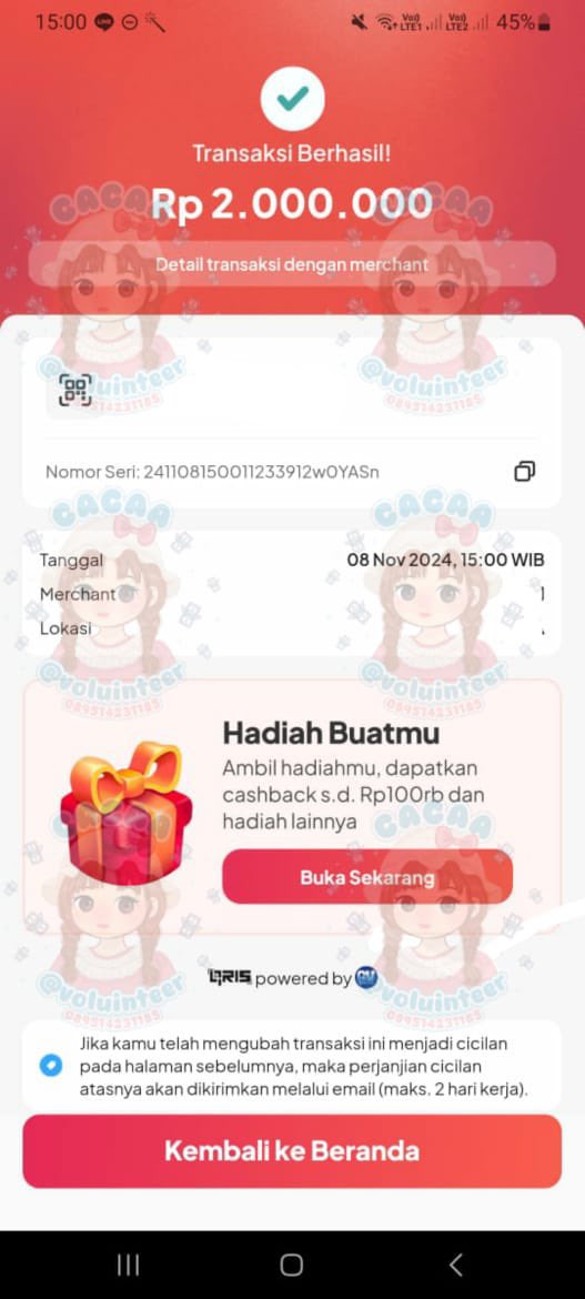 kedaicacaa's tweet image. ꒰  ₊  👒  ᮫ 𓏳݂ ݊  testimoni gestun 💰✅

╭── ⊹ ꒰ traveloka — 2.5 JUTA
╭── ⊹ ꒰ traveloka — 1.3 JUTA
╭── ⊹ ꒰ yup paylater — 2.5 JUTA
╭── ⊹ ꒰ yup paylater — 2 JUTA

𓏲 ࣪˖ 💌 ˖ WA : bit.ly/chatpwtty
𓏲 ࣪˖ 💌 ˖ TESTI : bit.ly/testibycaa