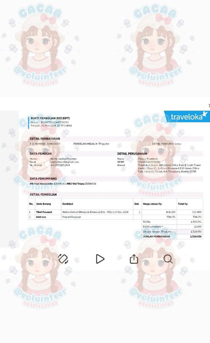 kedaicacaa's tweet image. ꒰  ₊  👒  ᮫ 𓏳݂ ݊  testimoni gestun 💰✅

╭── ⊹ ꒰ traveloka — 2.5 JUTA
╭── ⊹ ꒰ traveloka — 1.3 JUTA
╭── ⊹ ꒰ yup paylater — 2.5 JUTA
╭── ⊹ ꒰ yup paylater — 2 JUTA

𓏲 ࣪˖ 💌 ˖ WA : bit.ly/chatpwtty
𓏲 ࣪˖ 💌 ˖ TESTI : bit.ly/testibycaa