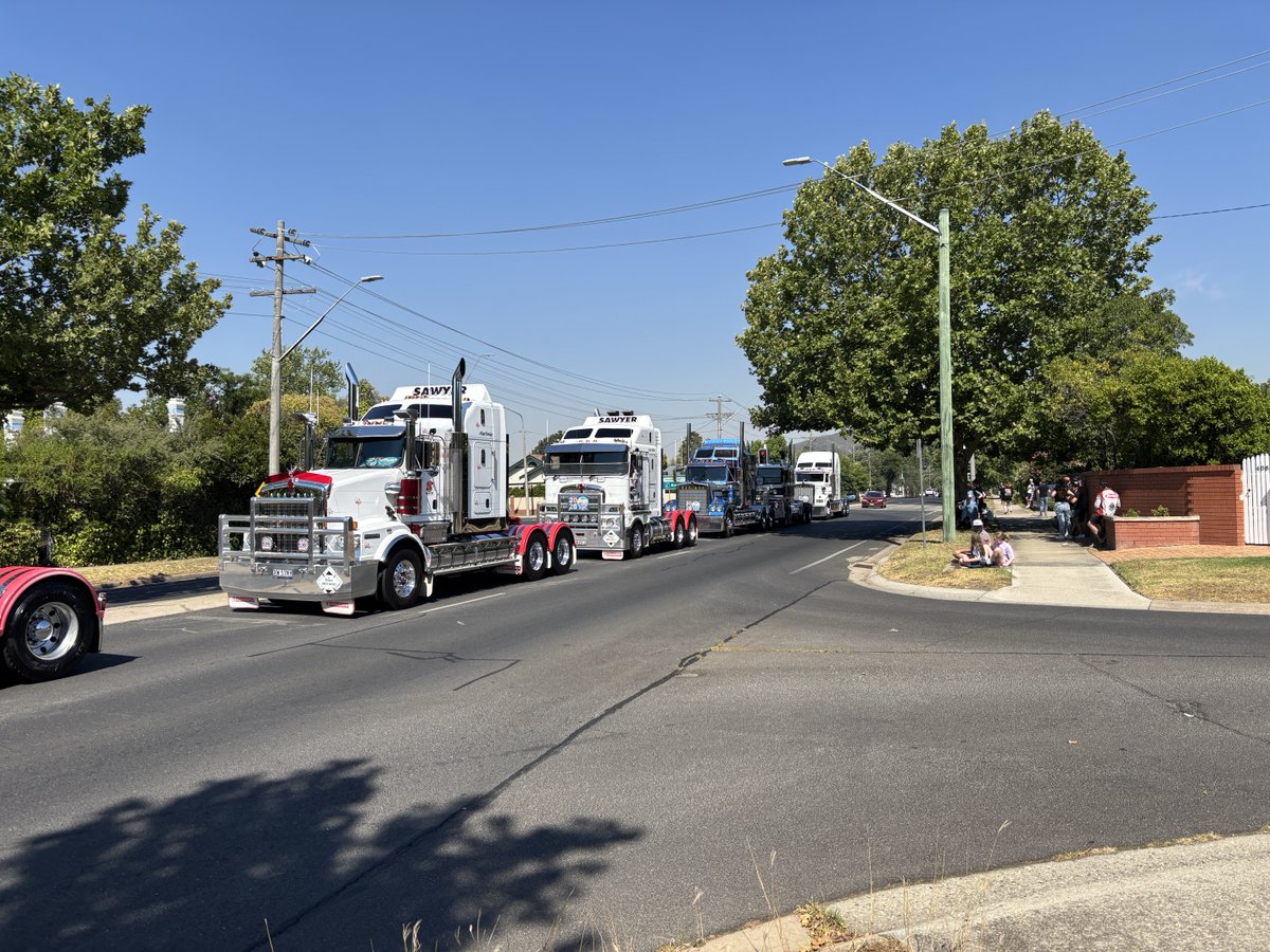 Trucks at Albury Convoy for Kids.