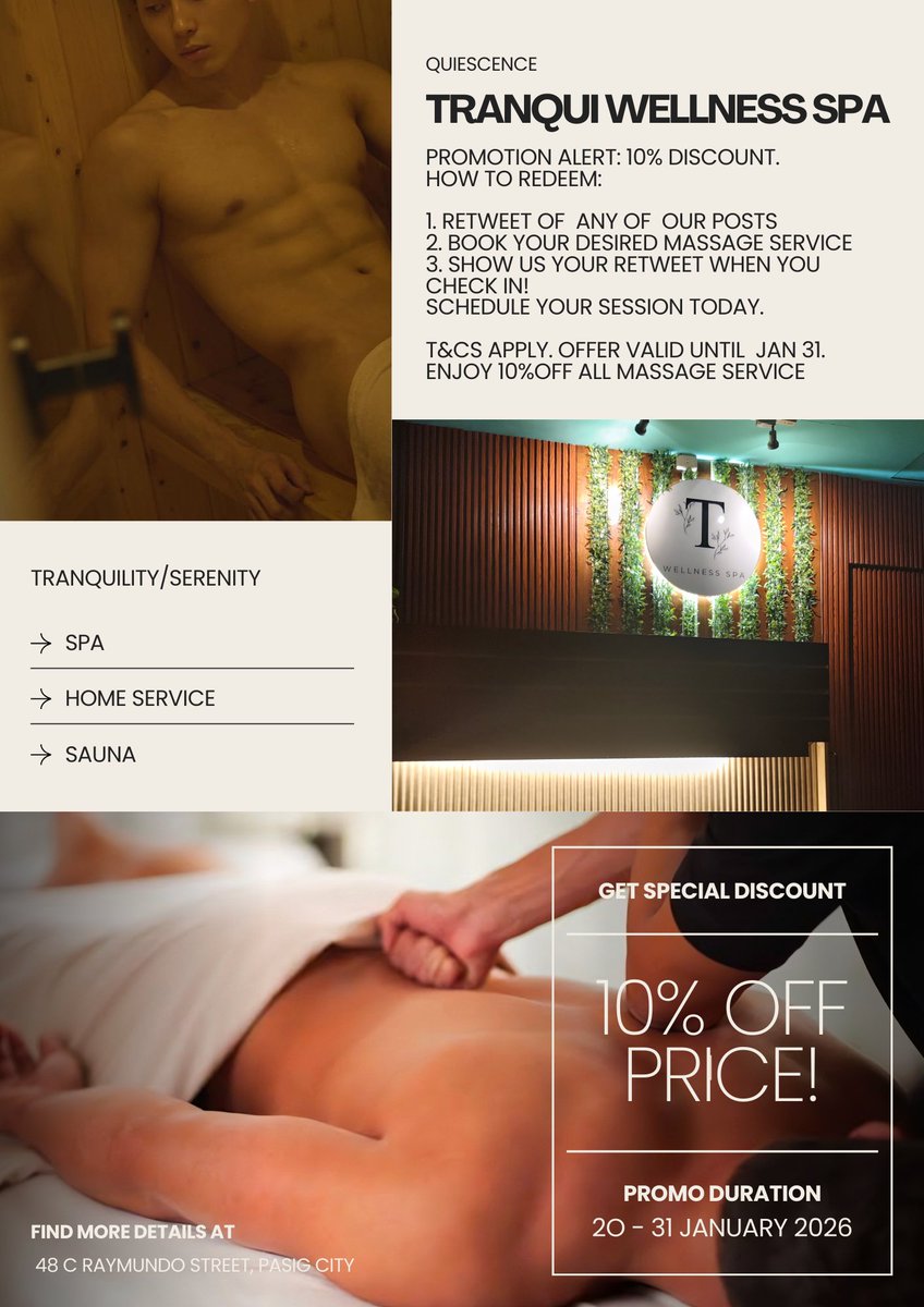 Tranquil Wellness Spa official account tweet media