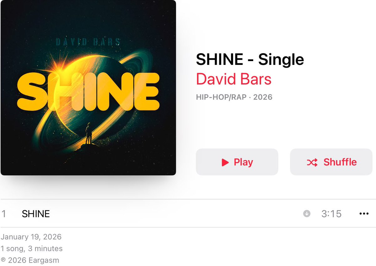 davidbarsx's tweet photo. “Shine” Out Now 🌞 🌞🌞🌞🌞🌞🌞

https://t.co/NyyMTsKjl4 https://t.co/dIfMJ7Zfbb