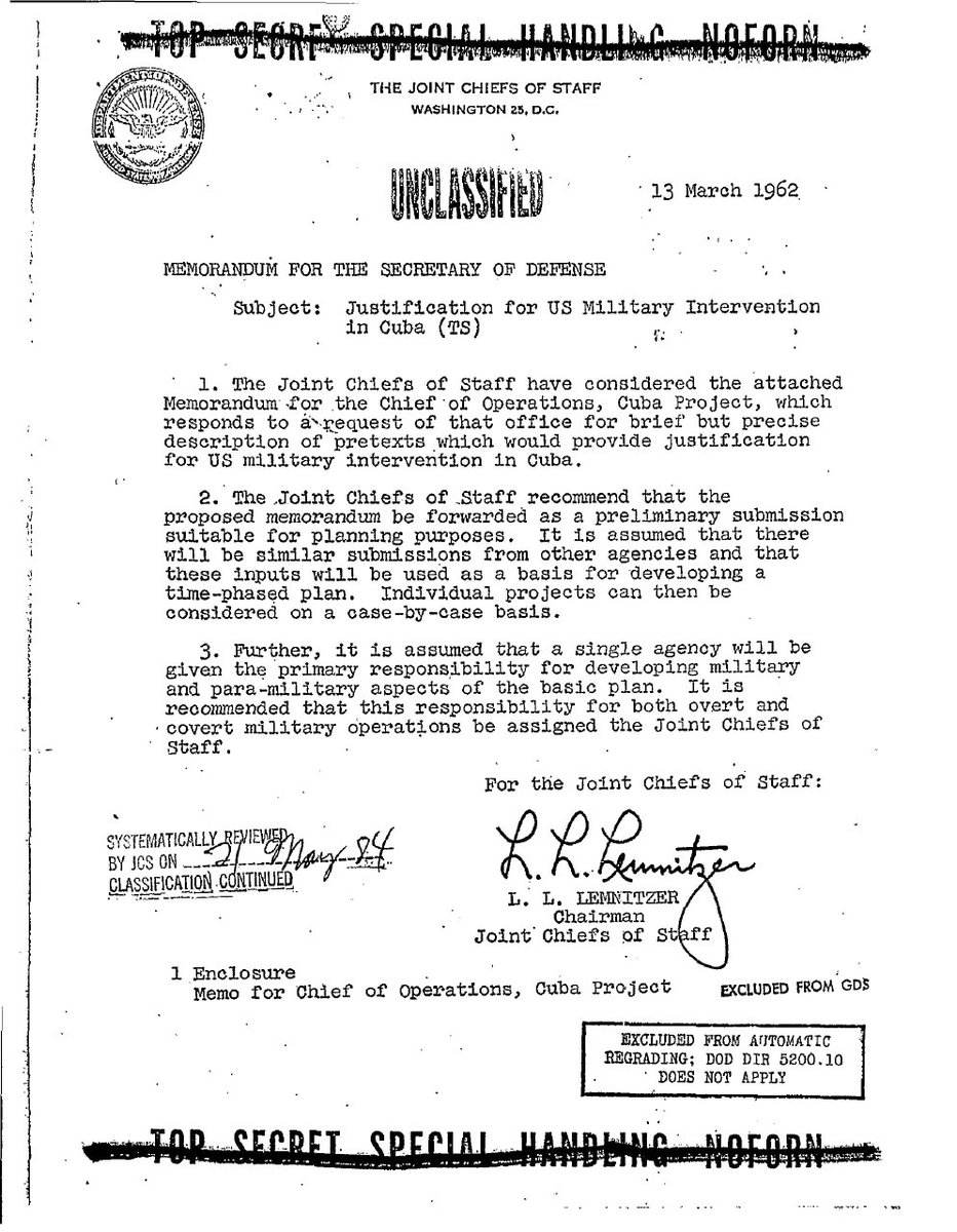 BowesChay's tweet image. The CIA planned to kill American Civillians. Conspiracy theory? 

No Fact. 

The CIA has a long history of overt and covert manipulations, coups, and shadow wars. But "Operation Northwoods" stands out as a stark reminder of how close the US came to targetting its own citizens in…
