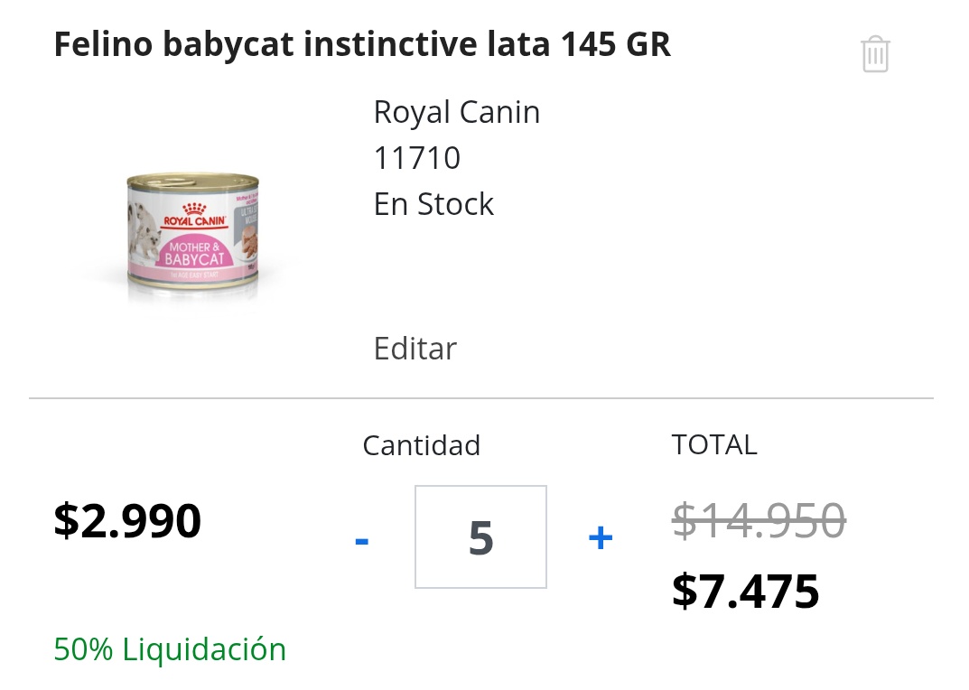 sxlendipity's tweet photo. si están pensando en donar alimento húmedo, encontré estas latitas Royal Canin para gatitos y mamás lactantes a $1500 en superzoo https://t.co/3YYQ4jokIG