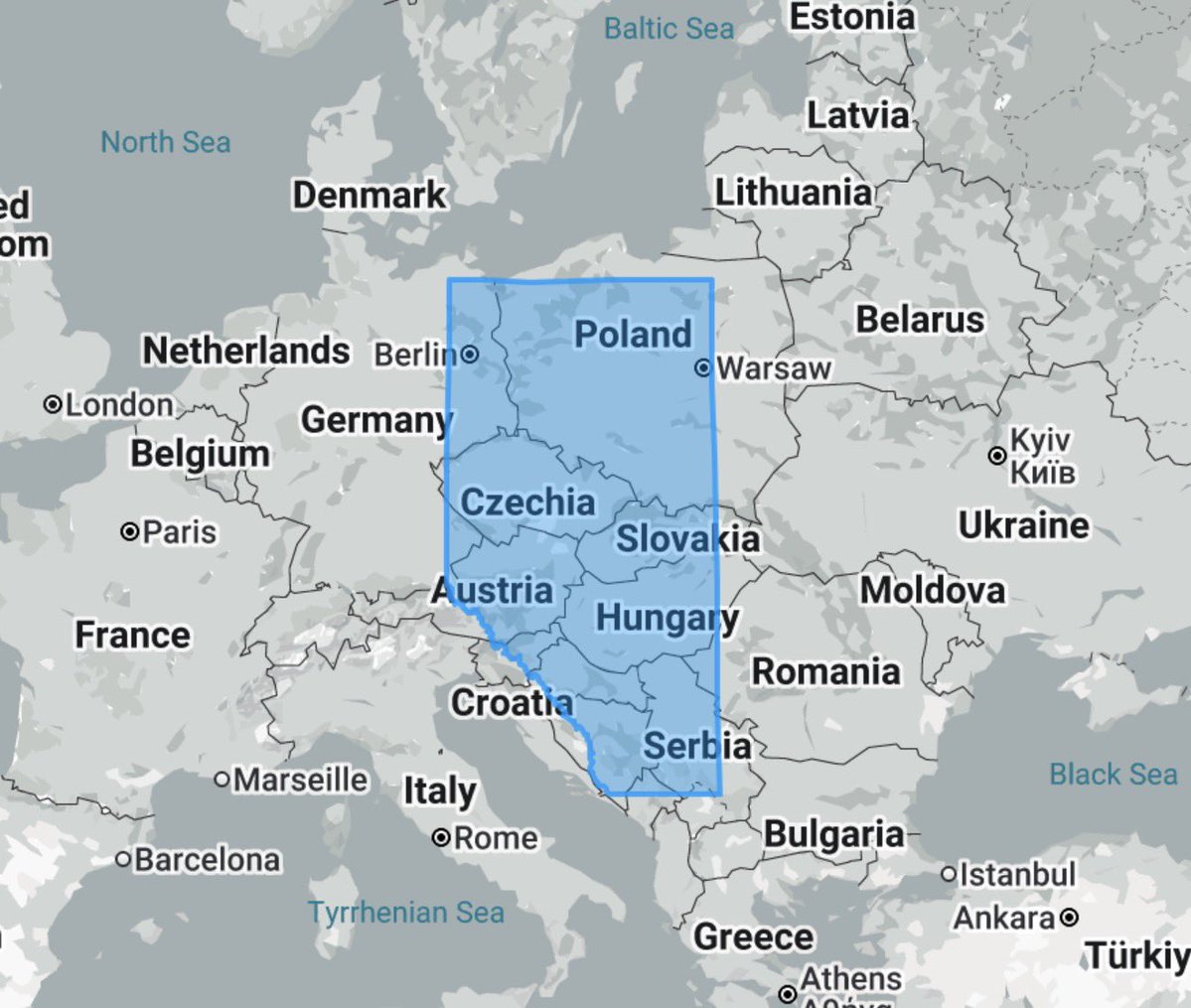 yegwave's tweet image. The true size of Alberta 📏