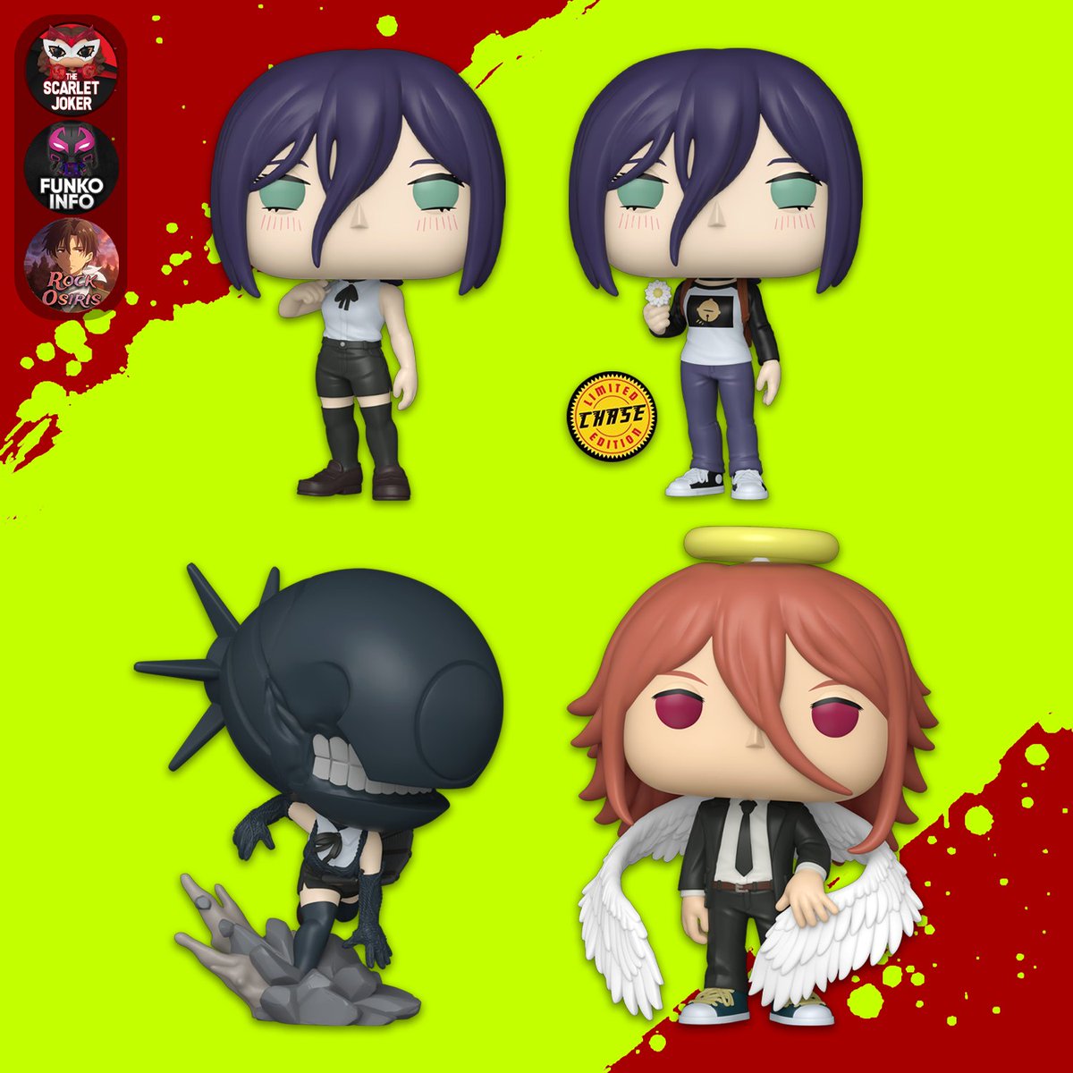 ScarletJokerTWT's tweet image. First look at new Chainsaw Man: Reze Arc Pops! Available for pre-order on Tuesday at 9 AM PT!

Entertainment Earth: ee.toys/U48II0
Amazon: amzn.to/4qNRXWP

#Ad #Funko #FunkoPop #ChainsawMan #CSM #Anime