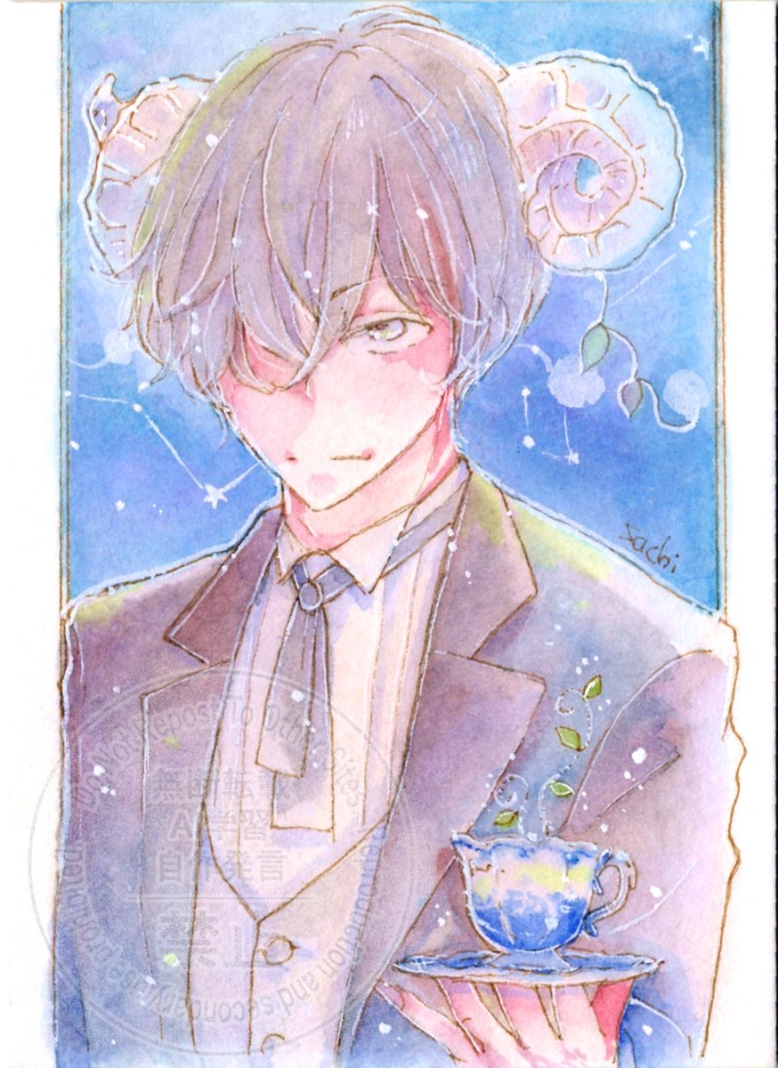 テキストがおかしな事になっていたので上げ直しました（クソだせぇー）↓↓↓

おはようございます☀️

淡々と角っこをUPしていくアカウントになってます笑

今日は歯医者です
痛みが予測されると聞いてます…

執事さんなぐさめて
 #角好き鬼イラスト2026