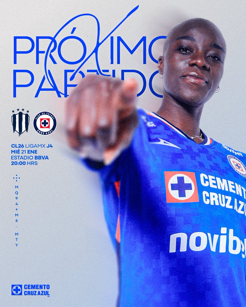 AzulFemenil's tweet image. 🚨 SEMANA DE JORNADA DOBLE Y LA MÁQUINA VISITA LA SULTANA DEL NORTE

🆚 Rayadas
📆 Miércoles 21 de enero
⏰ 20:00 HRS
🏟️ Estadio BBVA

¡Daleeee, Cruz Azuuuuul! 🚂