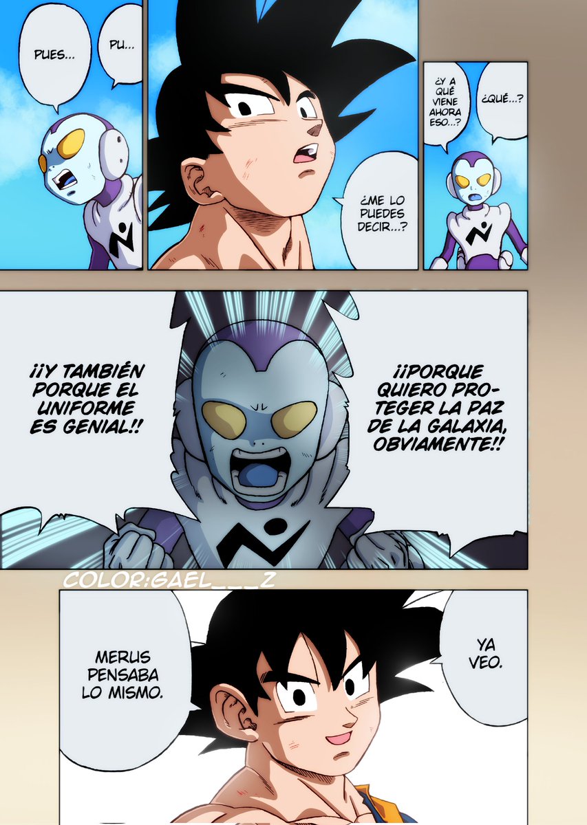 Un panel de la saga de moro