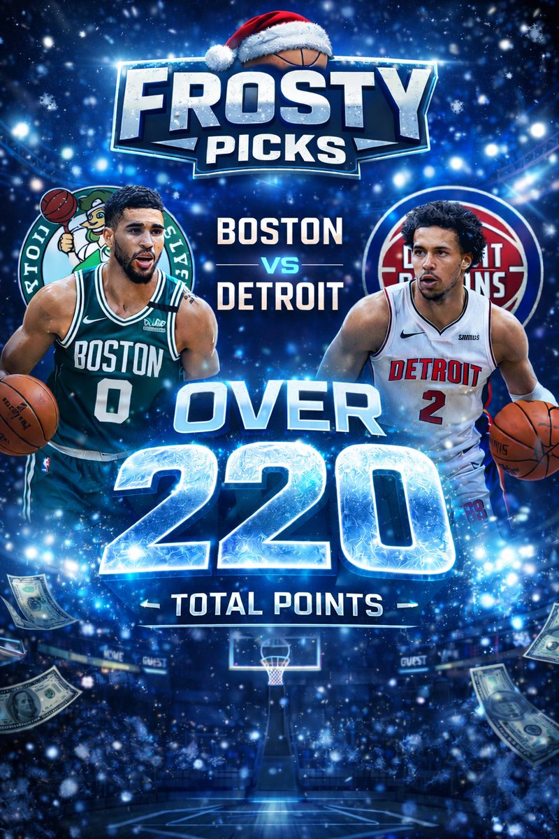 Frosty701's tweet image. Jugadita del día Army 🪖❄️

🏀 Boston vs PutiPistons / Over 

¿Confiamos? ☃️👁️ 

SOLO PARA HUEVUDOS DISPUESTOS A ARRIESGAR

Cada ❤️ = Se GANA TÍO FROSTY ☃️