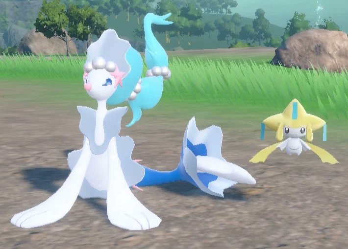 Primarina &amp; Jirachi :3

#Pokemon #PokemonScarletViolet #Primarina #Jirachi