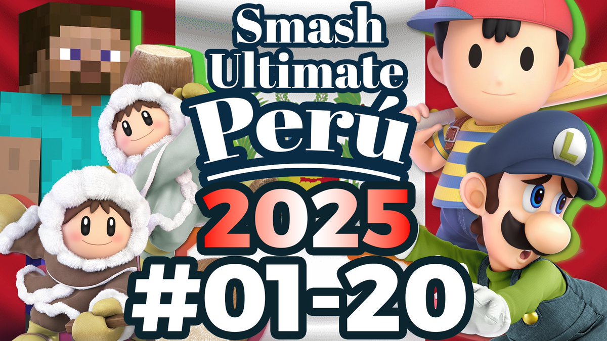 ¿Quieres conocer a los 20 mejores jugadores de Lima - Perú de Smash Ultimate del 2025? Aquí te los presentamos!