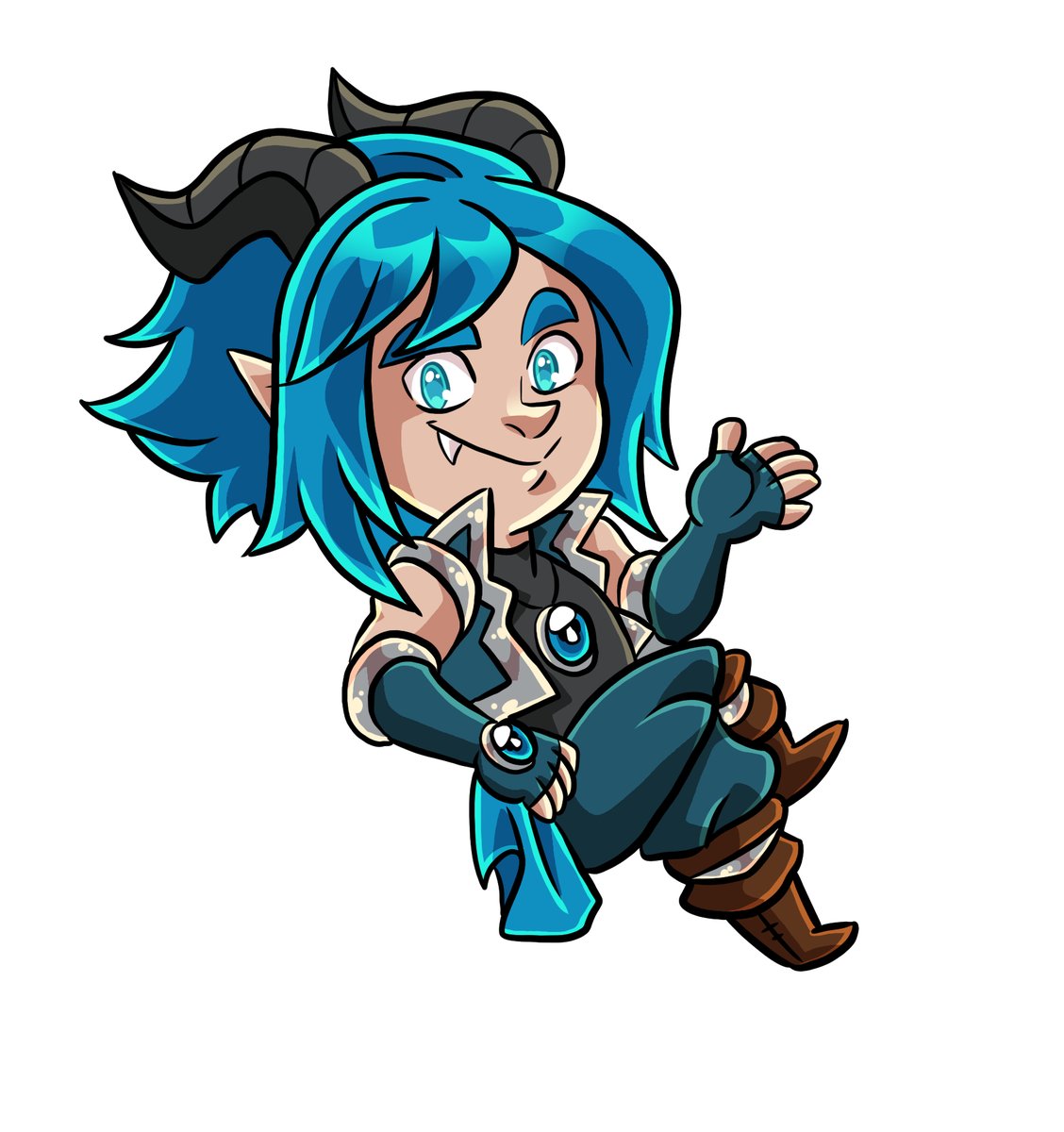 The boi again, probably up to no good.

#art #chibi #fantasy #indie #digitalart