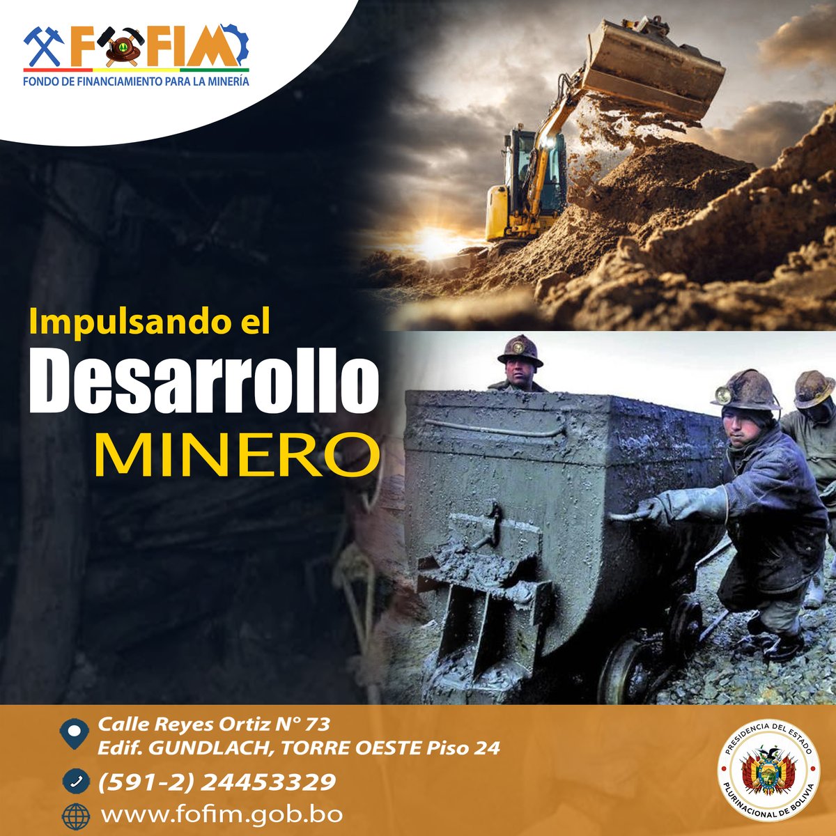 FofimBolivia's tweet photo. #FOFIM 𝐚𝐩𝐨𝐲𝐨 𝐝𝐢𝐫𝐞𝐜𝐭𝐨 𝐩𝐚𝐫𝐚 𝐟𝐨𝐫𝐭𝐚𝐥𝐞𝐜𝐞𝐫 𝐥𝐚 𝐦𝐢𝐧𝐞𝐫𝐢́𝐚 𝐜𝐨𝐨𝐩𝐞𝐫𝐚𝐭𝐢𝐯𝐚.
#MineríaCooperativa
#CadenaProductiva
#DesarrolloProductivo
#Bolivia https://t.co/BhvQR35Vjh