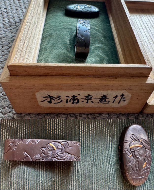 刀装具 縁 奈良三作のひとり 杉浦乗意 日本刀 武具 骨董 アンティーク 刀装具 縁 奈良三作のひとり 杉浦乗意 日本刀 武具 骨董 アンティーク