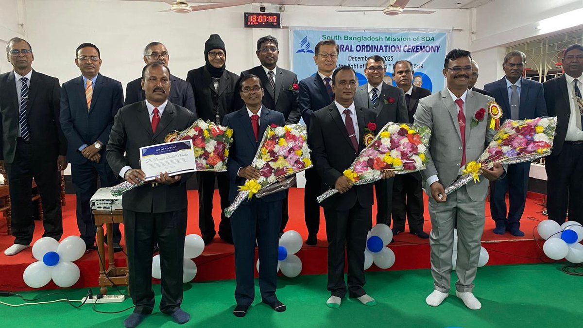 nsdadventist's tweet photo. Bangladesh Adventist Union Mission Ordains 12 Pastors in Nationwide Services

https://t.co/MGAJ7mVkiD https://t.co/kz3q0Cy5x8