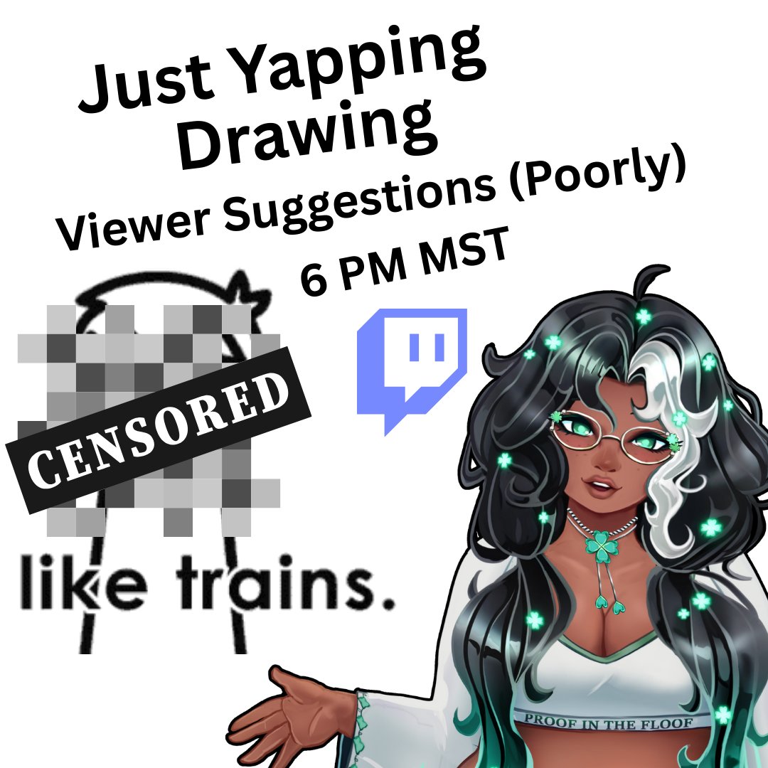 🔴Time to yap and draw chat suggestions POORLY. twitch.tv/floofymint