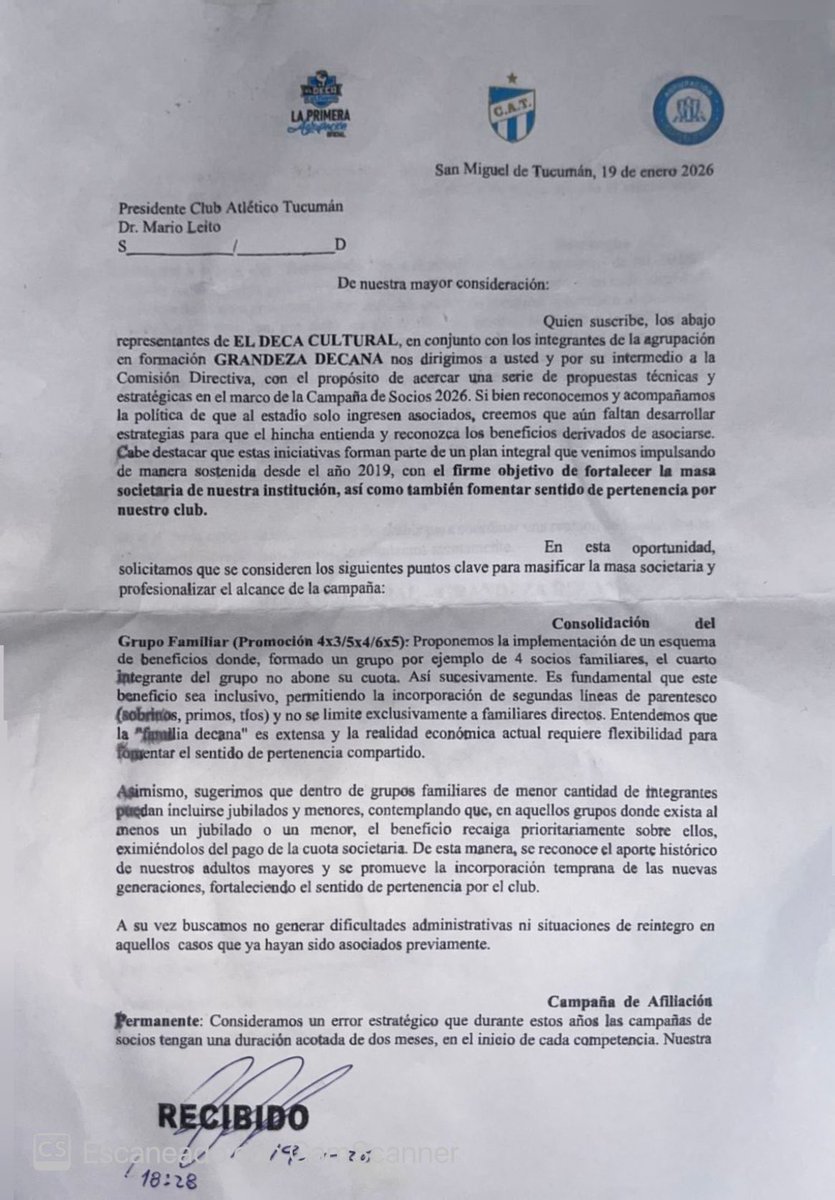 GrandezaDecana's tweet photo. Los socios firmantes, Pablo Moyano y Patricio Molina, presentaron la nota en mesa de entrada, quedando a la espera de una respuesta de la Comisión Directiva.

Anhelamos un club donde el socio tenga un lugar primordial y con facilidades para sumarse a la familia Decana. https://t.co/C56orsE2Ie