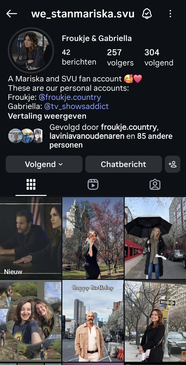 Did you guys know that i have a Mariska/svu fan account together with a friend ☺️ #LawAndOrderSVU