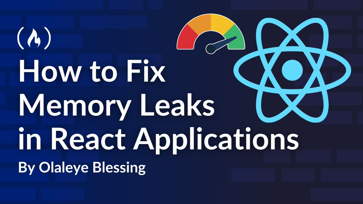freeCodeCamp's tweet image. Memory leaks are a common issue in React.

They happen when components leave event listeners &amp;amp; timers behind as they unmount.

Here, @_jongbo teaches you what causes leaks and how to fix them by clearing timers &amp;amp; more.

freecodecamp.org/news/fix-memor…