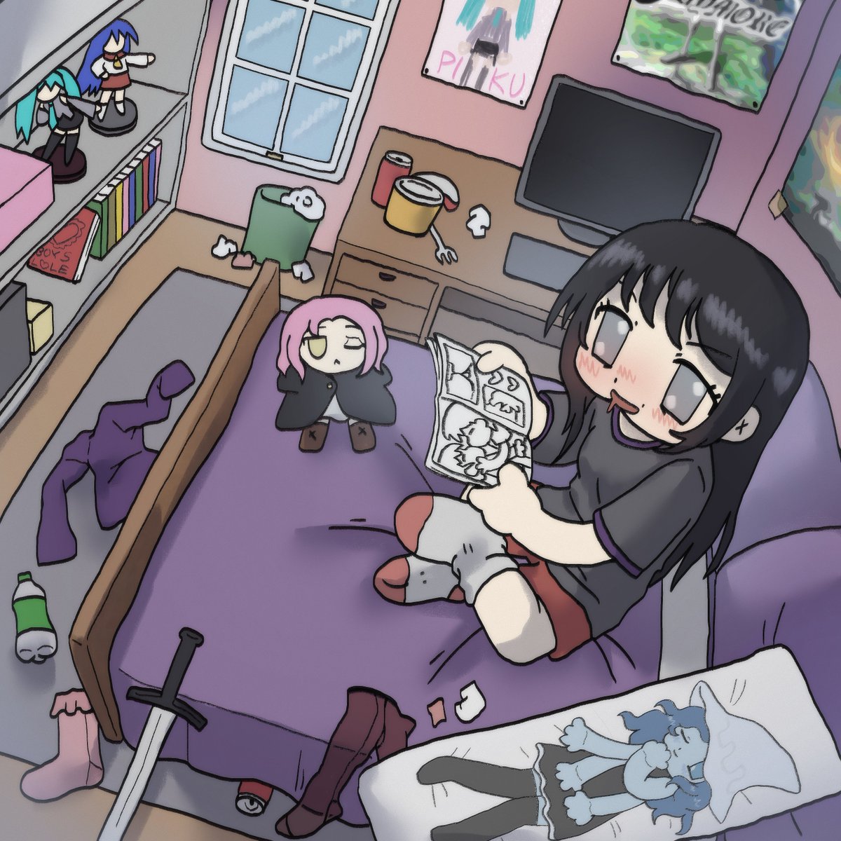 puupiks's tweet image. commission for @weepysheepys 
wowie this room holds so many secrets