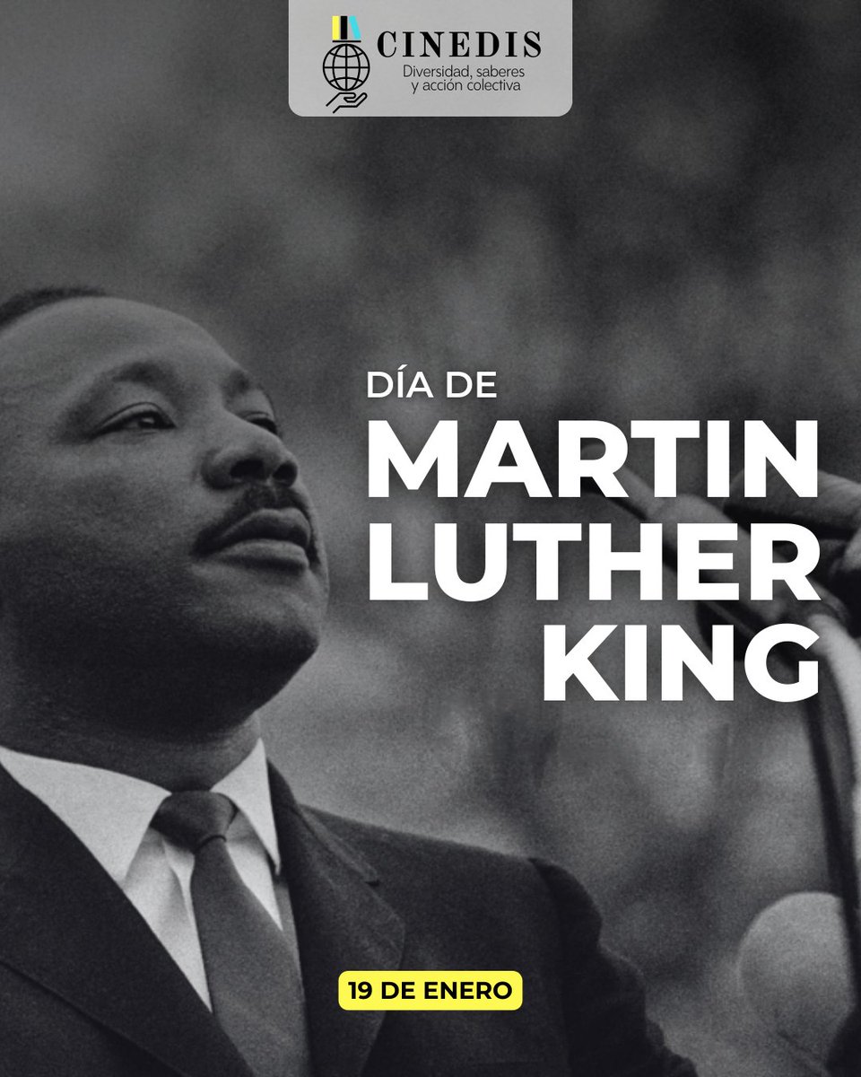 ✊🏿📚 El legado de Martin Luther King Jr. sigue vivo. Un referente mundial en la lucha por la justicia social, la igualdad y los derechos humanos. Su mensaje nos recuerda que el cambio no nace del silencio, sino de la educación, la conciencia crítica y la acción colectiva.