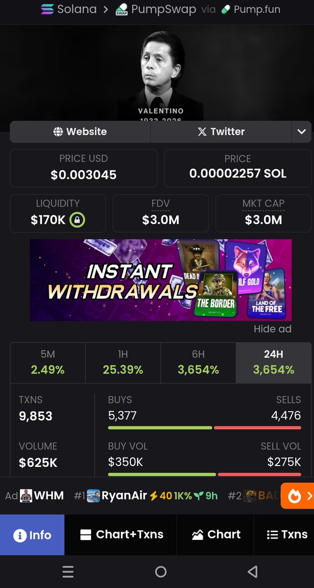 _ifb2's tweet image. Discover  $VALENTINO 👈Our Hidden Gem 🔍x10000 Potential!🚀

A very trusted team in the cryptoworld! 

Be ready $VALENTINO 👈Going to moon💯🚀

Are you tired of rug pulling devs or greedy PROJECTS leaders. LETS JOIN $VALENTINO 👈💯🚀
 transparent approach.

🔥 The goal is simple…