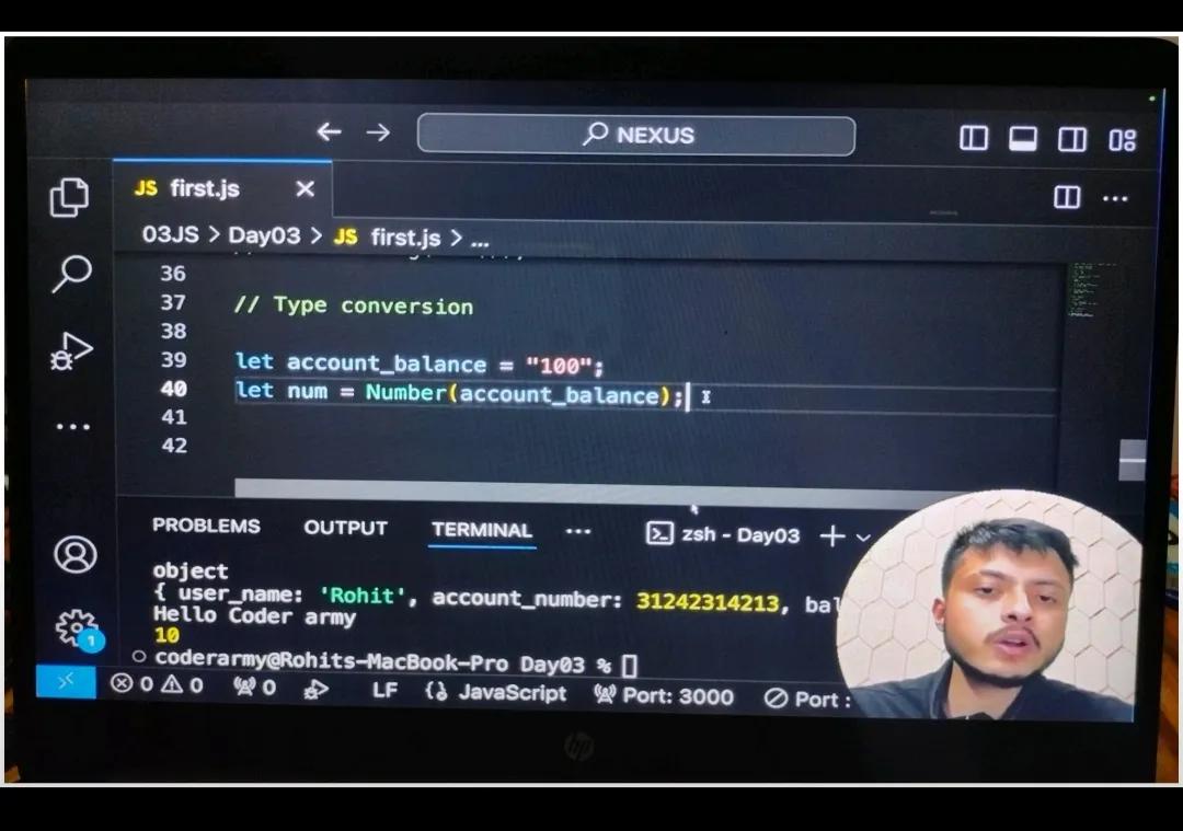 Codingwithdev06's tweet photo. ***#Day21 โ JavaScript Drama ๐ญ
โ Type Conversion: When JS changes types like mood swings ๐
โ Operators: Tiny symbols, big impact!
Still coding... still smiling ๐๐ป
#JavaScript #Day21 #LearningCode #MERNStack https://t.co/o7ebsdlHKh