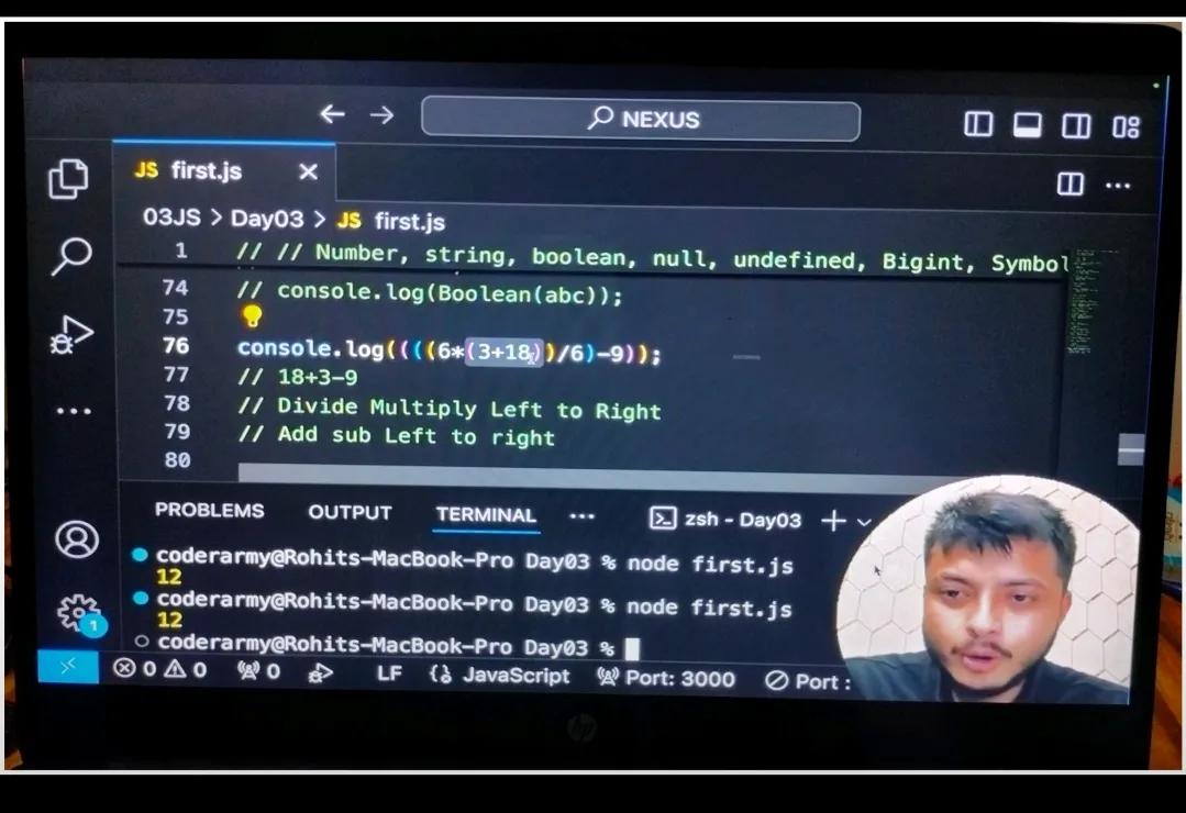 Codingwithdev06's tweet photo. ***#Day21 โ JavaScript Drama ๐ญ
โ Type Conversion: When JS changes types like mood swings ๐
โ Operators: Tiny symbols, big impact!
Still coding... still smiling ๐๐ป
#JavaScript #Day21 #LearningCode #MERNStack https://t.co/o7ebsdlHKh