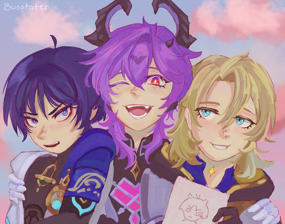 bwootster's tweet image. The humans are artificial but the family isn’t!!! 
#Durin #Wanderer #Albedo