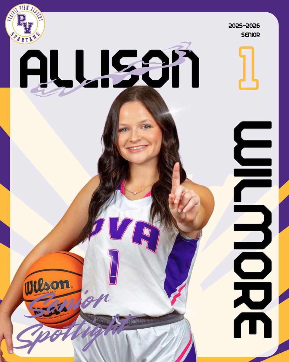 Last regular season 🏀game tomorrow and senior night at PVA! 

🌟 Senior Spotlight 🌟

📖 Favorite Bible Verse:
“God is within her, she will not fall; God will help her at break of day.” — Psalm 46:5 🙏

🤍 What She’ll Miss Most: All the sports she played and the countless