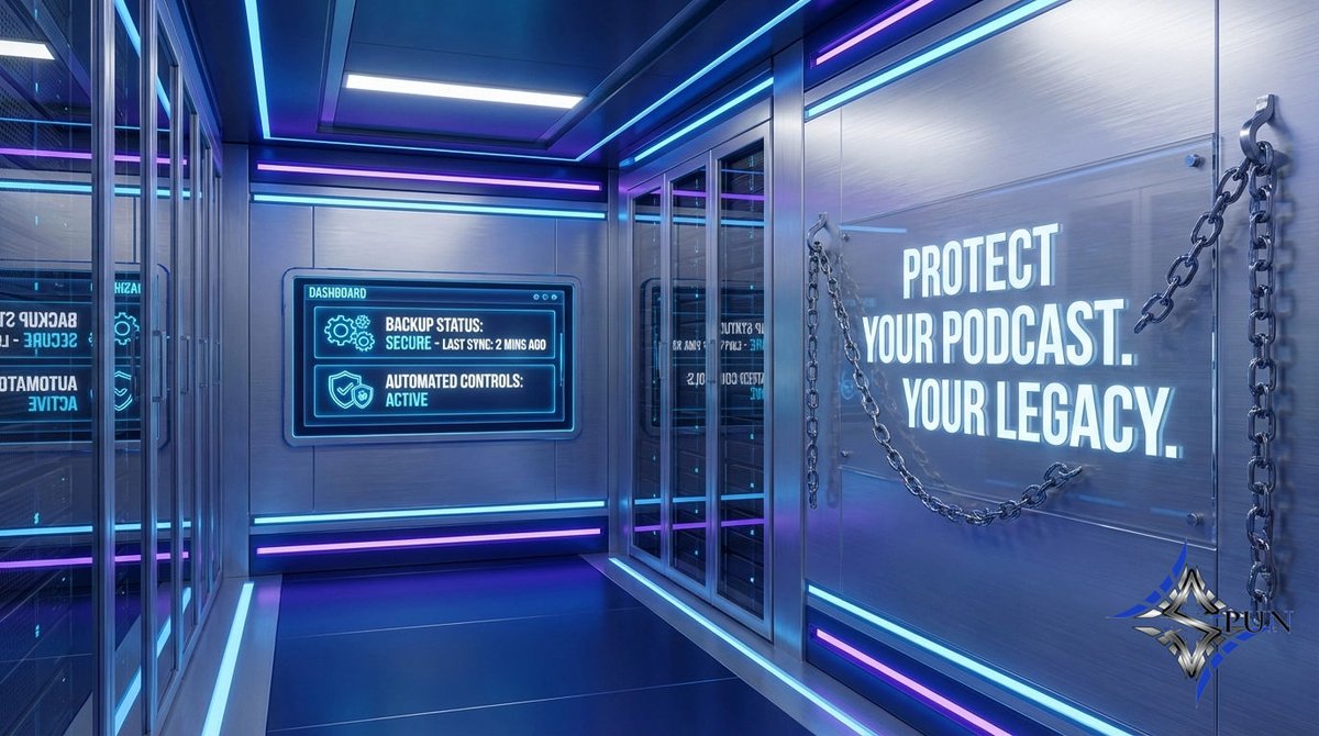 spun_web's tweet photo. Free hosting? That’s a gamble. Don’t risk losing years of work: own your podcast’s future with simple automation. Archive Forge backs you up, every episode, every time. Independence starts here. 🔗 Ready to protect your legacy? #podcasting #automation https://t.co/2wf0o2M2wE