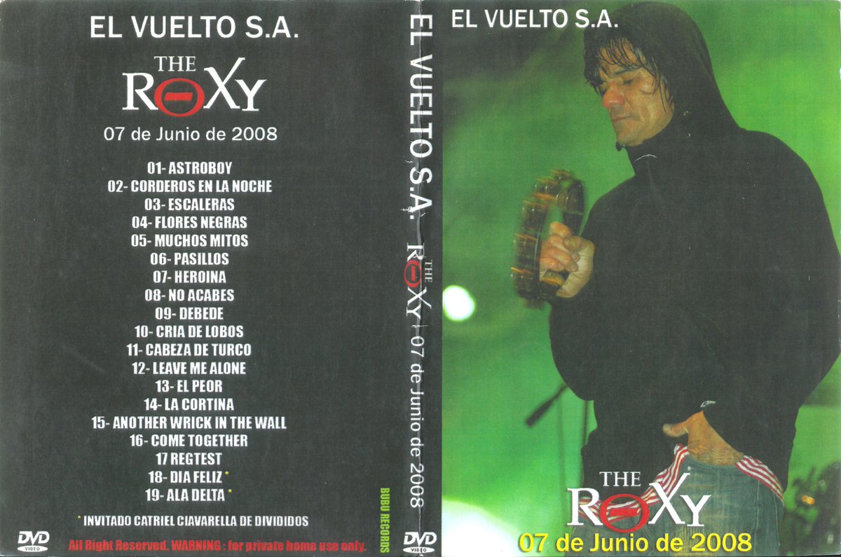 ElLocoAudios's tweet photo. El Bocha Sokol con El Vuelto S.A. 

The Roxy,Capital Federal - 07/06/2008

Dvd inédito https://t.co/Yli4j4fkkc
