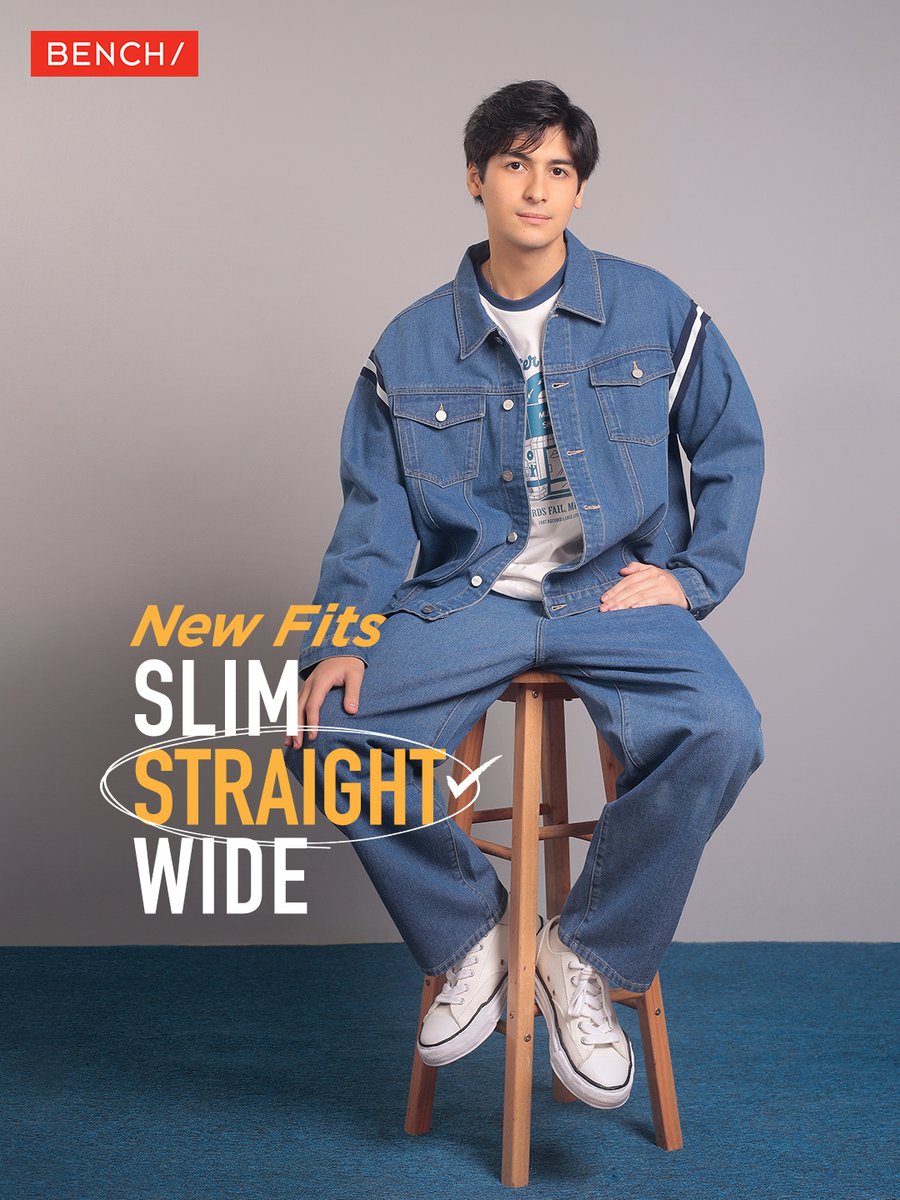 benchtm's tweet image. Andres in full denim mode and locked all the way in. 💯 Get his #BENCHNewFits today!

Shirt (BOT3078) P499
Jacket (BWH0163) P1499
Pants (BDP0316) P1199

Buy Official, Buy Original! Get these products plus more from our official online stores:
🛒 shop.bench.com.ph
🛒…