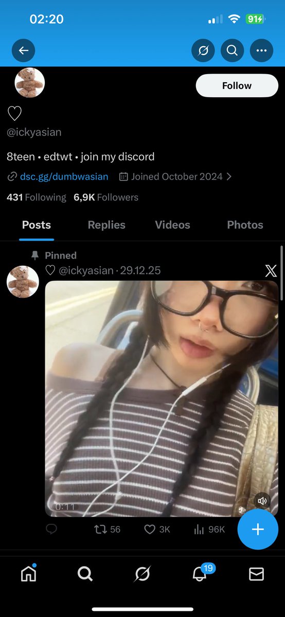 nourafawn's tweet photo. I wanted to Spread some awareness about this Account @ickyasian she has been Catfishing as my mutual @unikornprincess69 on Tiktok for Awhile. She posts Very weird anf inappropriate Content and captions Her posts weirdly Plz report and dont Fall for catfishers Like this! https://t.co/tW5Ycsjm0g