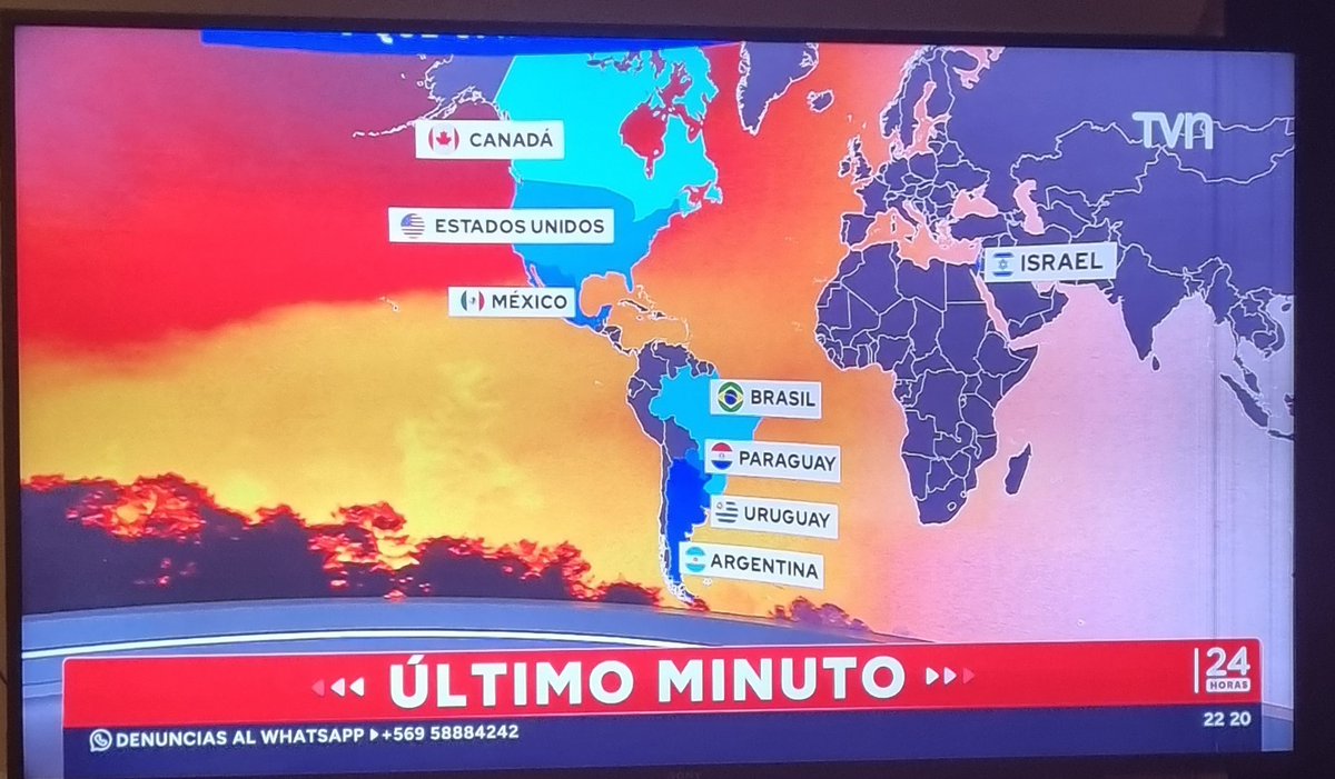 ✍️✍️. A sii se unen los países para ayudar a Chile en estos difíciles momentos. ! 
#Canadá 
#EstadosUnidos  
#México 
#Isrrael 
#Brasil 
#Paraguay 
#Uruguay 
#Argentina ....
Muchas gracias a todos ....