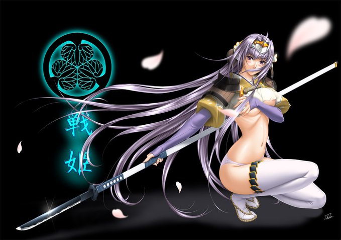 #武器持った女の子 昔描いた版権物シリ～ズ四天王。 武器を持って戦う女性はかっこいいですよね～。 かっこいいポーズで描けるので絵を描くのも楽しいです。 何で皆服が破れたり着てなかったりするの?…