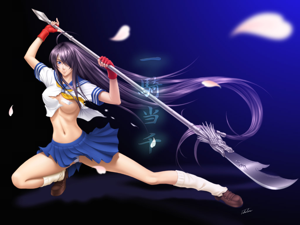 #武器持った女の子
昔描いた版権物シリ～ズ四天王。🥳
武器を持って戦う女性はかっこいいですよね～。☺️
かっこいいポーズで描けるので絵を描くのも楽しいです。
何で皆服が破れたり着てなかったりするの?😶😟… 